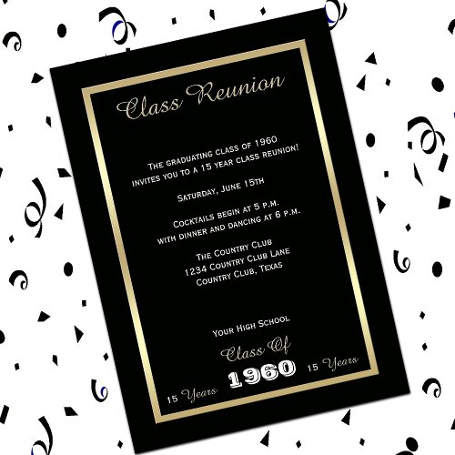 High School Class Reunion Invite - Any Year Invite