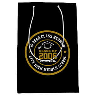 High School Class Reunion College Graduation Year Medium Gift Bag