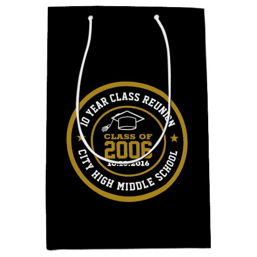 High School Class Reunion College Graduation Year Medium Gift Bag