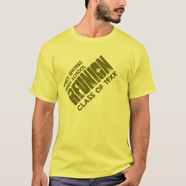 High School Class Reunion Custom Name Any Year V26 T-Shirt (Front)
