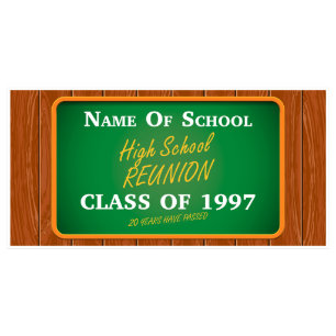 High School Class Reunion Custom Party Banner