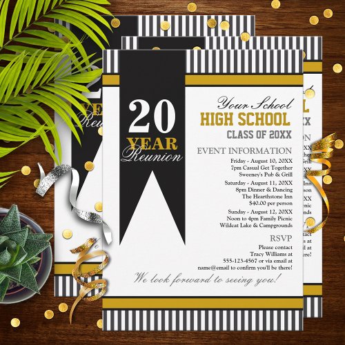 High School Class Reunion Custom Invitation