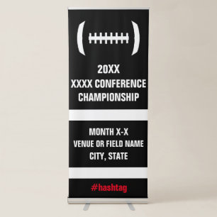 High School/College Football Playoffs/Tournament Retractable Banner
