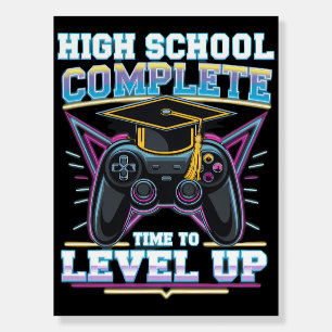 High School Complete Gamer Gaming Graduation Foam Board