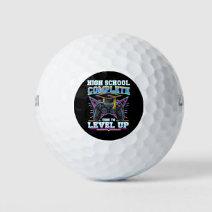 High School Complete Gamer Gaming Graduation Golf Balls