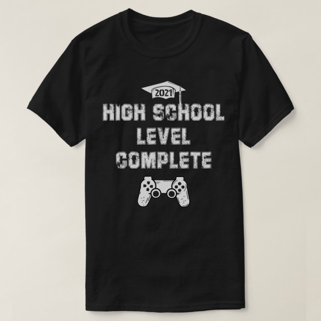 High School Complete ime o Level Up  T-Shirt (Design Front)