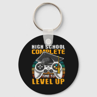 High School Complete Video Game Senior Graduation Keychain