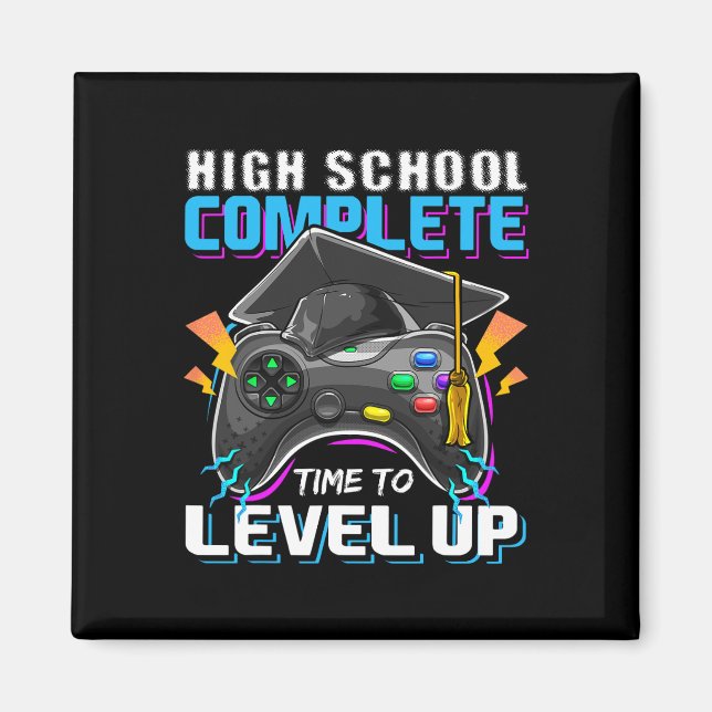 High School Complete Video Game Senior Graduation  Magnet (Front)