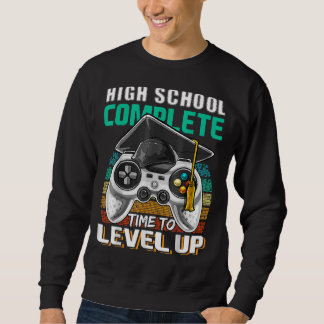 High School Complete Video Game Senior Graduation  Sweatshirt