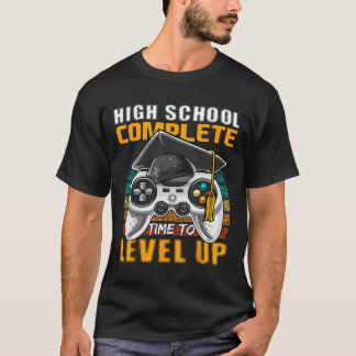 High School Complete Video Game Senior Graduation T-Shirt