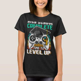 High School Complete Video Game Senior Graduation  T-Shirt