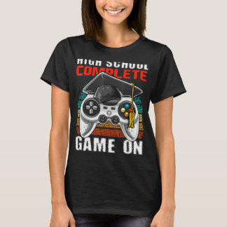 High School Complete Video Game Senior Graduation  T-Shirt