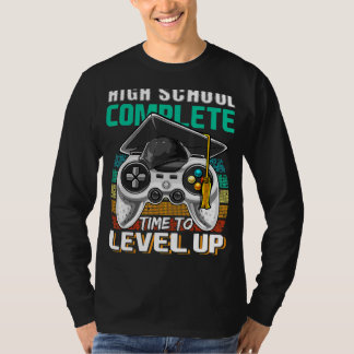 High School Complete Video Game Senior Graduation  T-Shirt
