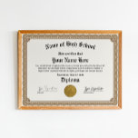 High School Diploma, Homeschool Certificate, Ged Poster at Zazzle