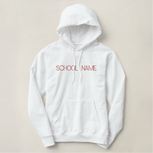 High School Embroidered Hoodie
