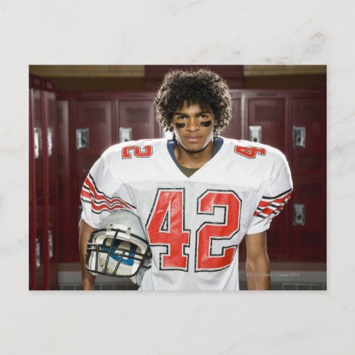 High School football player Postcard