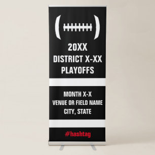 High School Football Playoffs or Championship Game Retractable Banner