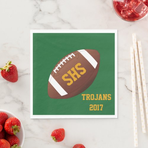 High School Football Team Homecoming Party Napkins