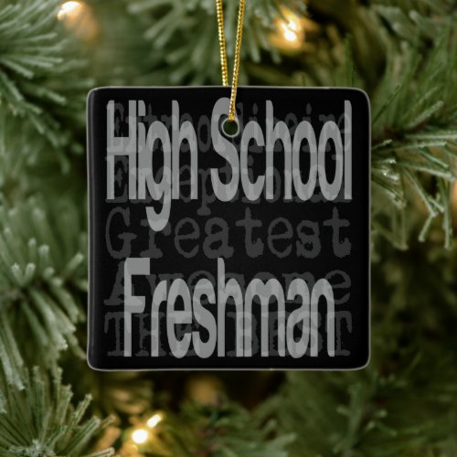 High School Freshman Extraordinaire Ceramic Ornament