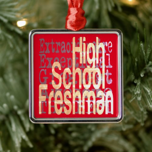 High School Freshman Extraordinaire Metal Ornament