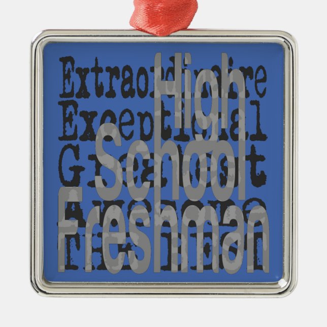High School Freshman Extraordinaire Metal Ornament (Front)