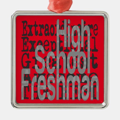 High School Freshman Extraordinaire Metal Ornament