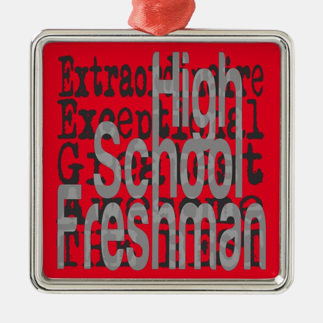 High School Freshman Extraordinaire Metal Ornament (Front)