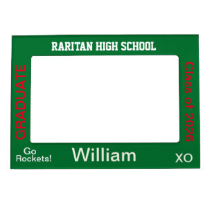 High School Graduate Green Magnetic Frame
