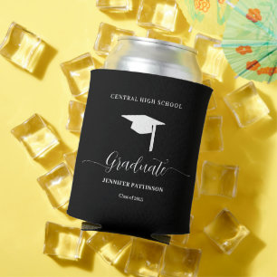 High School Graduate Modern Graduation Party Can Cooler