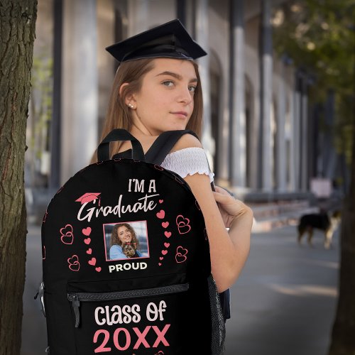 High School Graduate Photo Graduation Personalize Printed Backpack
