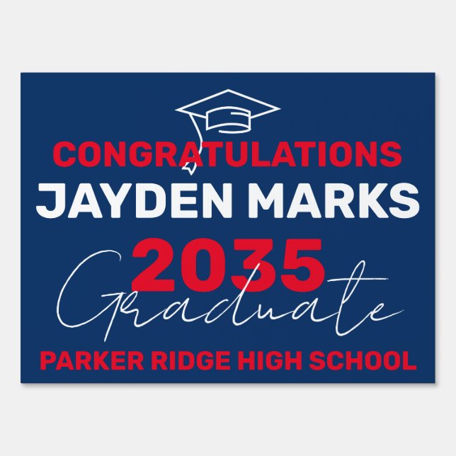 High School Graduate Yard Sign (Front)
