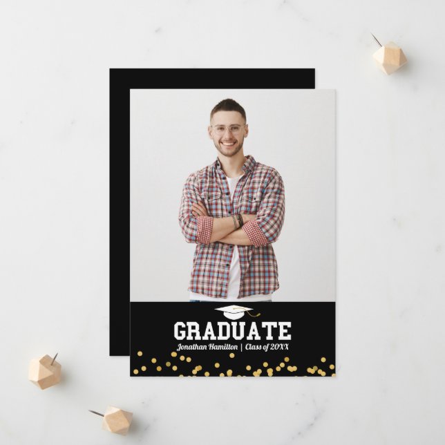 High School Graduation Announcement Photo (Front/Back In Situ)
