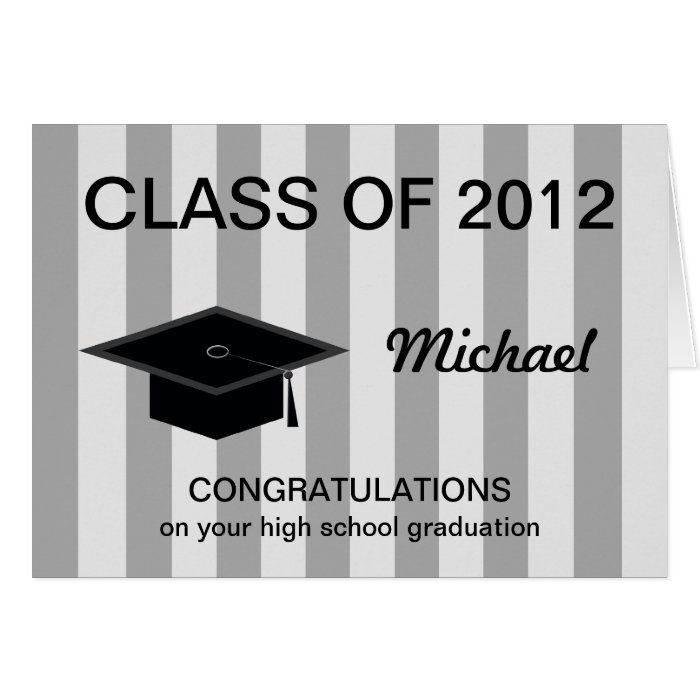 High School Graduation Card    Congratulations