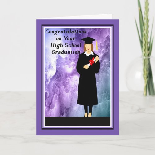 High School Graduation Card for Girl