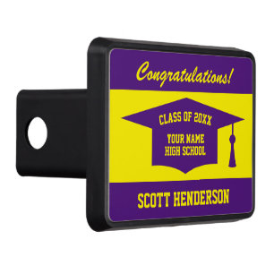 High School Graduation Class custom color Hitch Cover