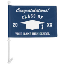 High School Graduation Class of 2020 custom text Car Flag High School Graduation Class of 2020 custom text Car Flag