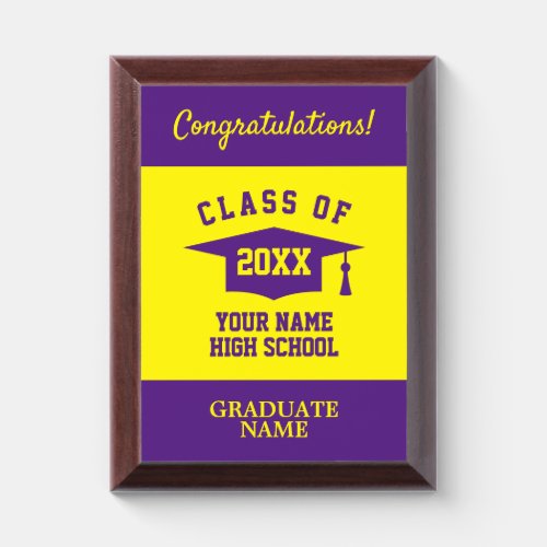 High School graduation Class of 2024 award plaques