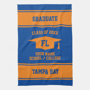High School Graduation Class of 2024 senior grad Kitchen Towel