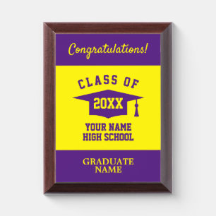 High School graduation Class of 2025 award plaques