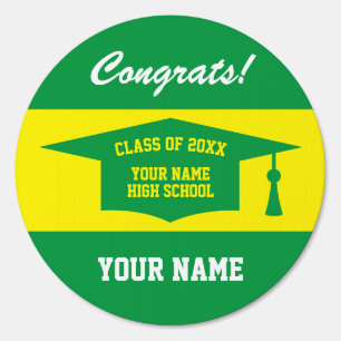 High School Graduation Class of 2025 Custom round Sign