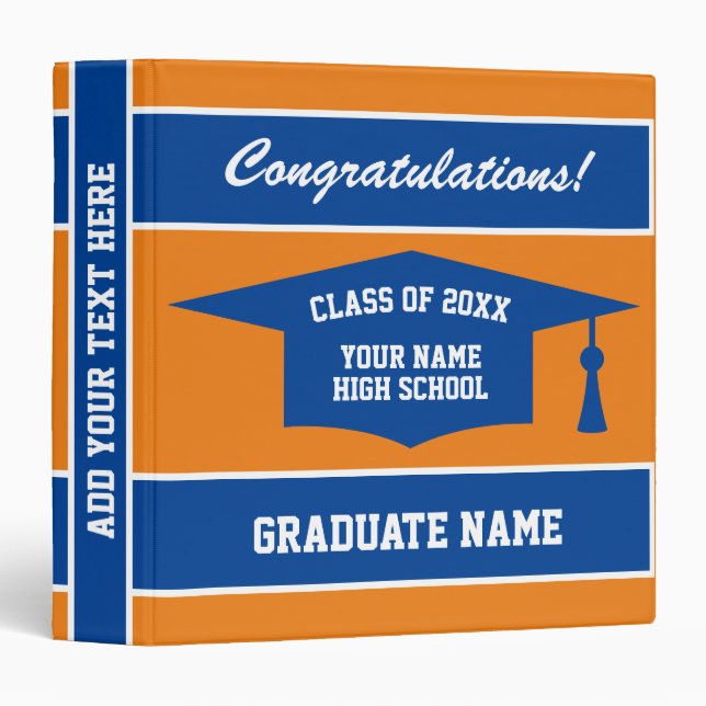 High School graduation Class of 2025 photo album 3 Ring Binder (Front/Spine)