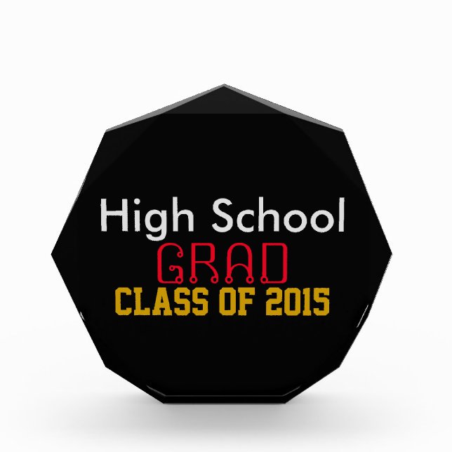 High School Graduation Class of Acrylic Award (Front)