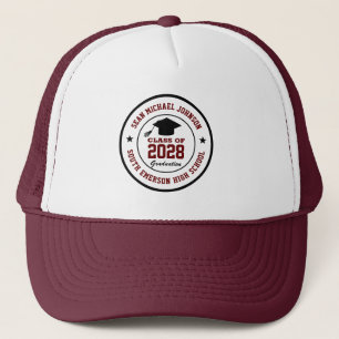 High School Graduation Class Of College Grad Trucker Hat