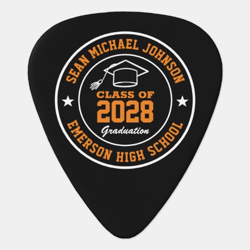 High School Graduation College Grad Class Of Guitar Pick