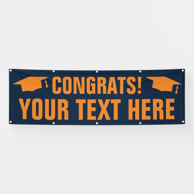 High School graduation congratulatory banner sign (Horizontal)