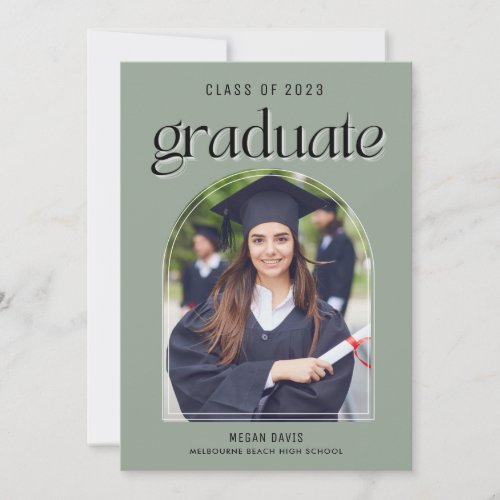 High School Graduation Digital Party  Invitation