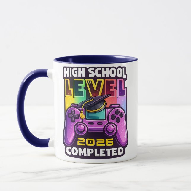 High School Graduation Gift For Gamer - High Schoo Mug (Left)