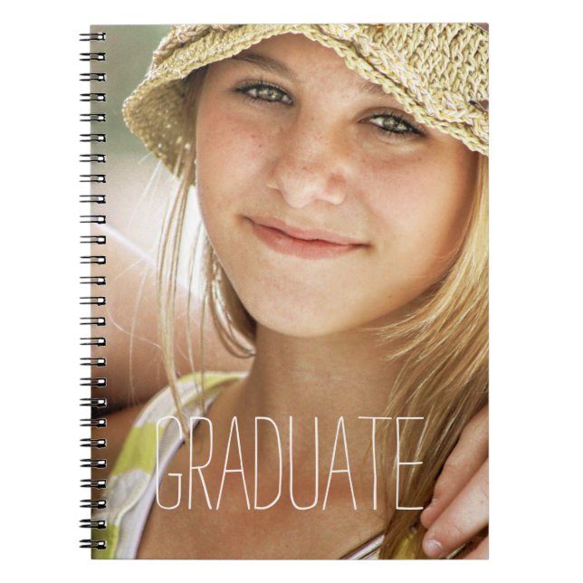 High School Graduation Modern Photo 2014 Graduate Notebook (Front)