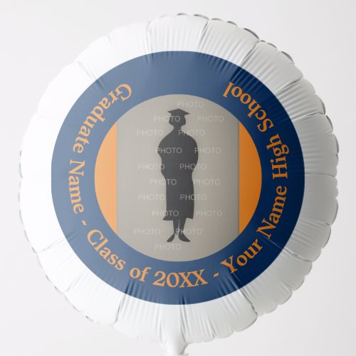 High School graduation party 2020 custom photo Balloon