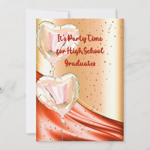 High School Graduation Party Card